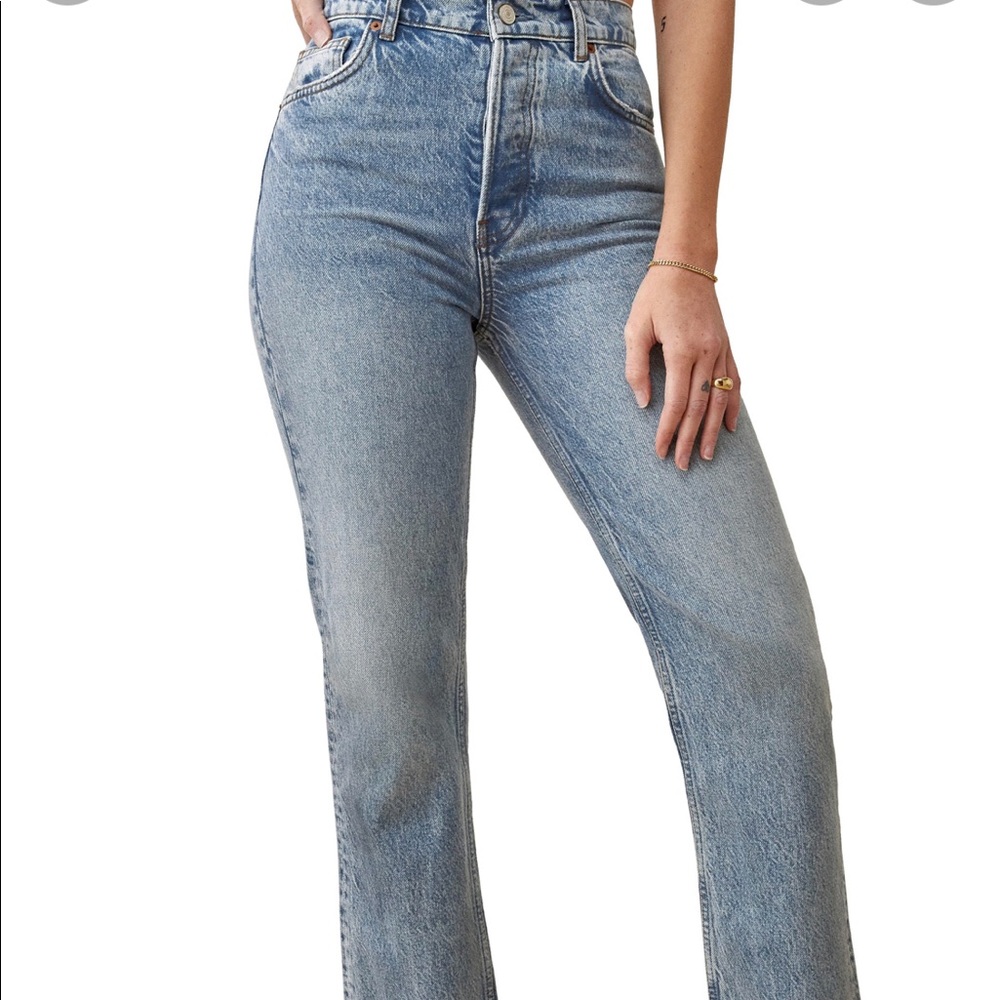 Reformation Cynthia High Rise Straight Jeans